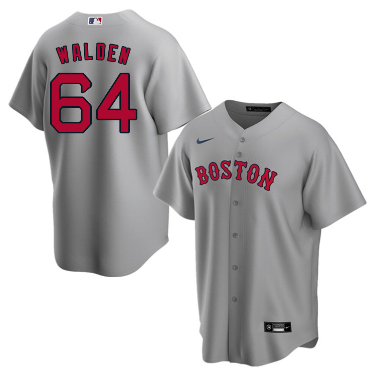 Nike Men #64 Marcus Walden Boston Red Sox Baseball Jerseys Sale-Gray